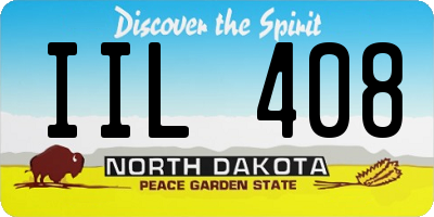 ND license plate IIL408