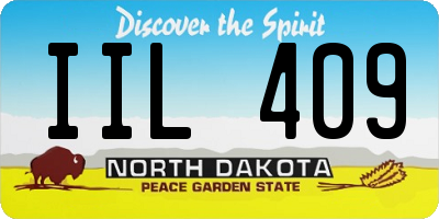 ND license plate IIL409