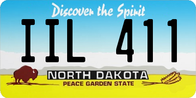 ND license plate IIL411