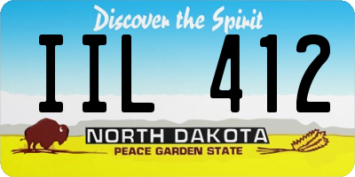 ND license plate IIL412