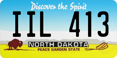 ND license plate IIL413