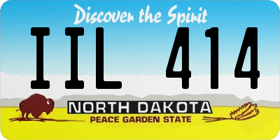 ND license plate IIL414