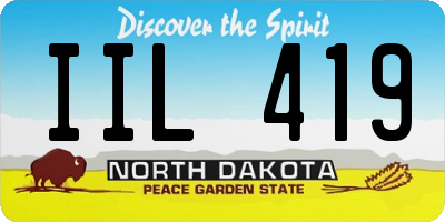 ND license plate IIL419