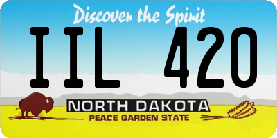 ND license plate IIL420