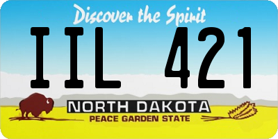 ND license plate IIL421
