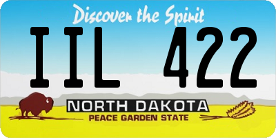 ND license plate IIL422