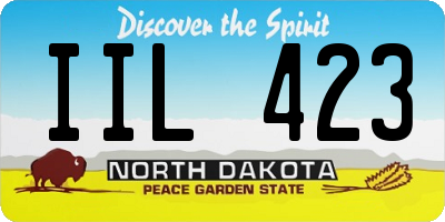 ND license plate IIL423