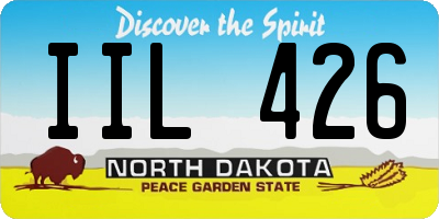 ND license plate IIL426