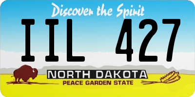 ND license plate IIL427