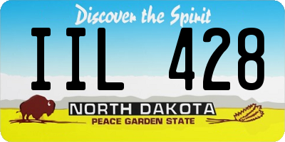 ND license plate IIL428