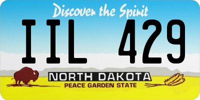 ND license plate IIL429