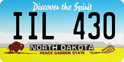 ND license plate IIL430