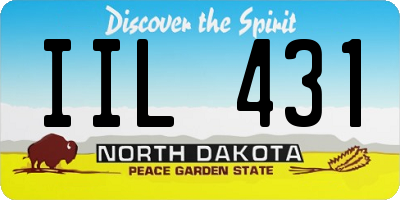 ND license plate IIL431