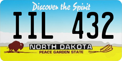 ND license plate IIL432