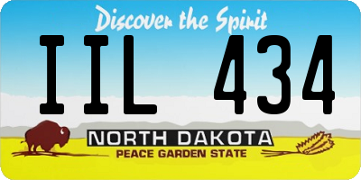 ND license plate IIL434
