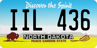 ND license plate IIL436