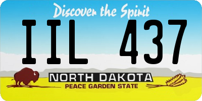 ND license plate IIL437
