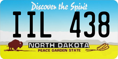 ND license plate IIL438