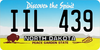 ND license plate IIL439