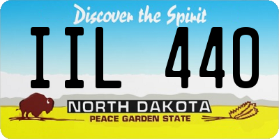 ND license plate IIL440
