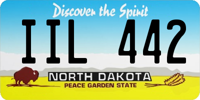 ND license plate IIL442