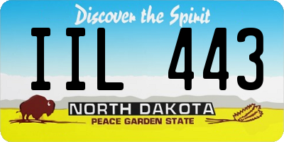 ND license plate IIL443
