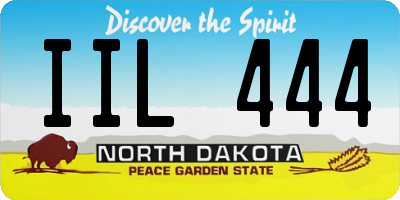 ND license plate IIL444