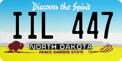 ND license plate IIL447