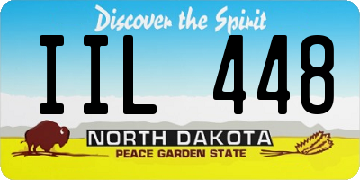 ND license plate IIL448