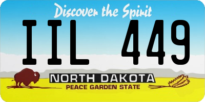 ND license plate IIL449
