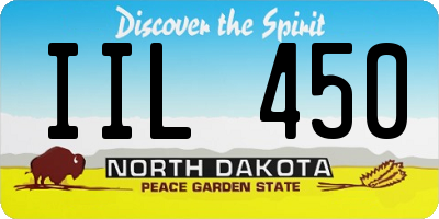 ND license plate IIL450
