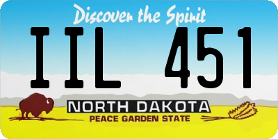 ND license plate IIL451