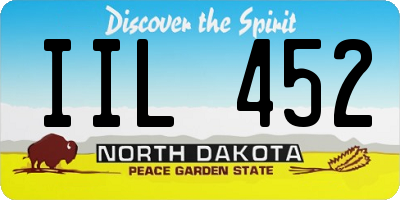 ND license plate IIL452