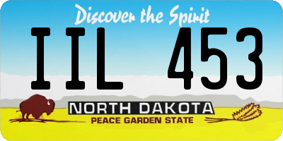 ND license plate IIL453