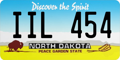 ND license plate IIL454