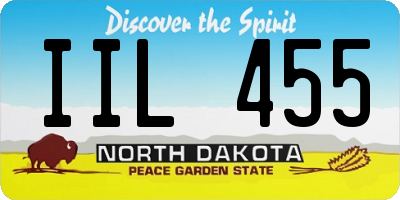 ND license plate IIL455