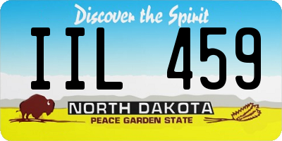 ND license plate IIL459