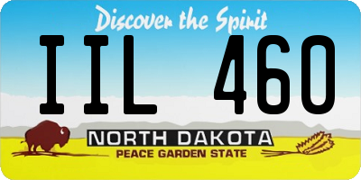 ND license plate IIL460