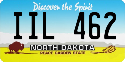 ND license plate IIL462