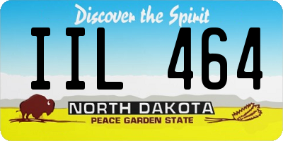 ND license plate IIL464
