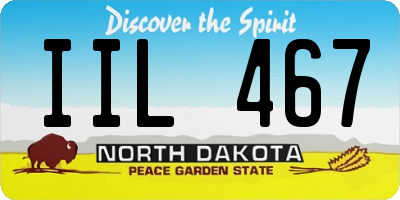 ND license plate IIL467