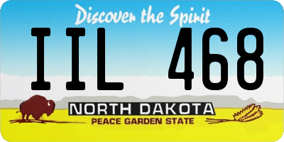 ND license plate IIL468