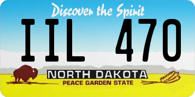 ND license plate IIL470