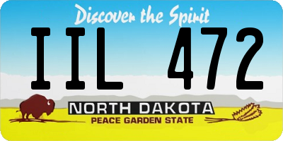 ND license plate IIL472