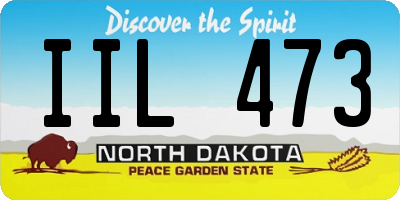 ND license plate IIL473