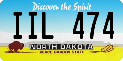 ND license plate IIL474