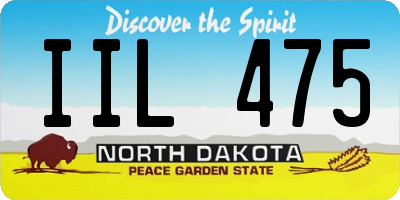 ND license plate IIL475