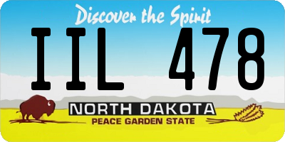 ND license plate IIL478