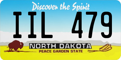 ND license plate IIL479