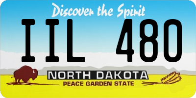 ND license plate IIL480